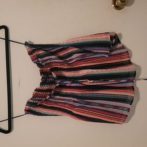 Express multi colored tube top, Size L